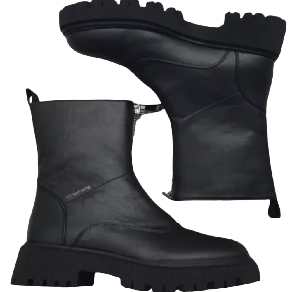 NEOB French Connection Julie Front Zipper Boots Women's, BLACK, Size: 8.5 - Picture 5 of 12